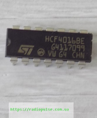 mikroshema-4016be Мікросхема 4016BE ( HCF4016BE ) - Зображення 1