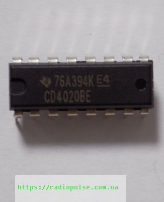 mikroshema-4020be Мікросхема 4020BE ( CD4020BE ) , DIP16 - Зображення 1