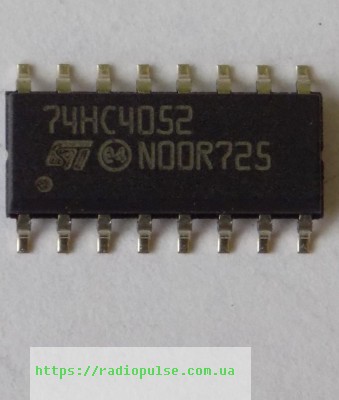 mikroshema-74hc4052m-smd Мікросхема 74HC4052M ( 74HC4052D ) , so-16 - Зображення 1
