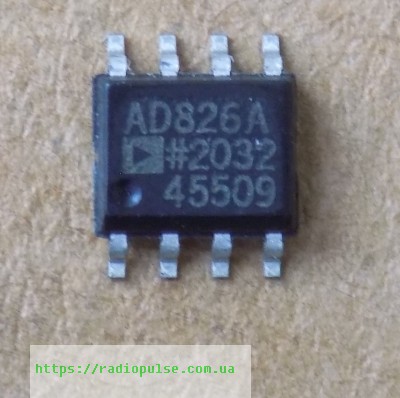 mikroshema-ad826-ad826a Мікросхема AD826A ( AD826 , AD826AR , AD826ARZ ) , so-8 - Зображення 1