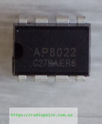 mikroshema-ap8022-dip8 Мікросхема AP8022 демонтаж , DIP8 - Зображення 1