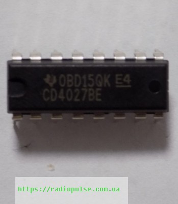 mikroshema-cd4027be Мікросхема 4027BE ( CD4027BE ) - Зображення 1
