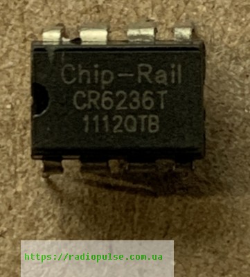 mikroshema-cr6236t Мікросхема CR6236T , DIP8 - Зображення 1