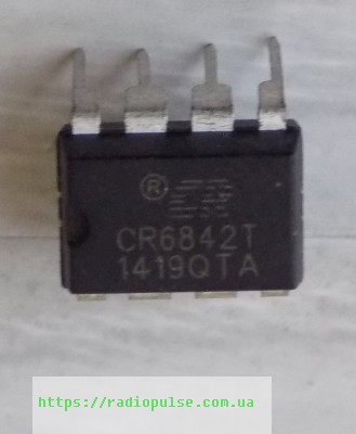 mikroshema-cr6842t-dip8-sg6842 Мікросхема CR6842T , DIP8 ( SG6842 ) - Зображення 1