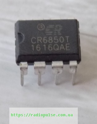 mikroshema-cr6850t-dip8 Мікросхема CR6850T , DIP8 - Зображення 1