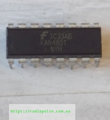 mikroshema-fan4801 Мікросхема FAN4801 , DIP16 - Зображення 1