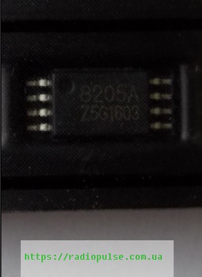 mikroshema-fs8205a-8205a-gm8205a-ceg8205a-tssop-8 Мікросхема FS8205A ( 8205A , GM8205A , CEG8205A ) , TSSOP-8 - Зображення 1