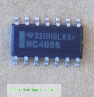 mikroshema-hc4066 Мікросхема 74HC4066 ( SN74HC4066D ) so-14 - Зображення 1