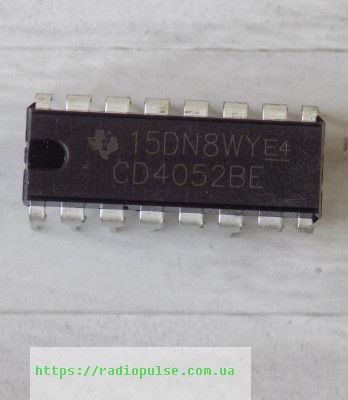 mikroshema-hcf4052be-mc14052bcp-cd4052bcn-cd4052be Мікросхема CD4052BE ( MC14052BCP , CD4052BCN , HCF4052BE ) - Зображення 1
