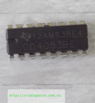 mikroshema-hcf4053be Мікросхема HCF4053BE ( CD4053BE , HEF4053BP ) , DIP - Зображення 1
