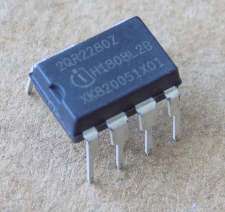 mikroshema-ice2qr2280z-2qr2280z Мікросхема ICE2QR2280Z оригінал ( 2QR2280Z ) , DIP7 - Зображення 1