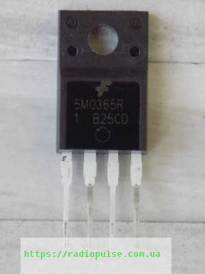 mikroshema-ka5m0365ryd-5m0365r-to220-4 Мікросхема KA5M0365RYD ( 5M0365R ) , TO220-4 - Зображення 1