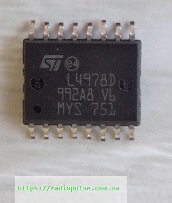 mikroshema-l4978d Мікросхема L4978D , so-16 - Зображення 1