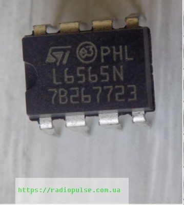 mikroshema-l6565n-l6565-dip8 Мікросхема L6565N ( L6565 ) , DIP8 - Зображення 1