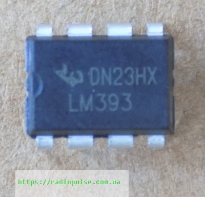mikroshema-lm393-dip8 Мікросхема LM393 ( LM393N , LM393P ) , DIP8 - Зображення 1