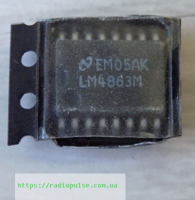 mikroshema-lm4863m Мікросхема LM4863 , so-16 - Зображення 1
