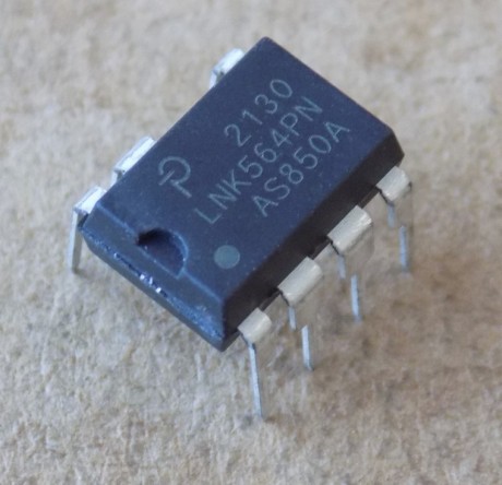 mikroshema-lnk564pn Мікросхема LNK564PN оригінал ( заміна для LNK563PN , LNK562PN ), DIP7 - Зображення 1