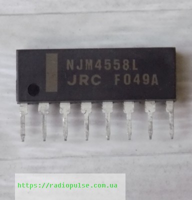 mikroshema-njm4558l-8pin-v-ryad Мікросхема NJM4558L , SIP-8 - Зображення 1
