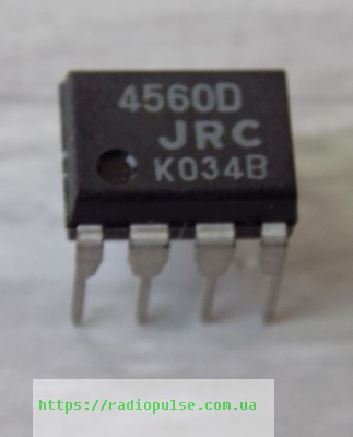 mikroshema-njm4560d-dip8 Мікросхема NJM4560D , DIP8 - Зображення 1