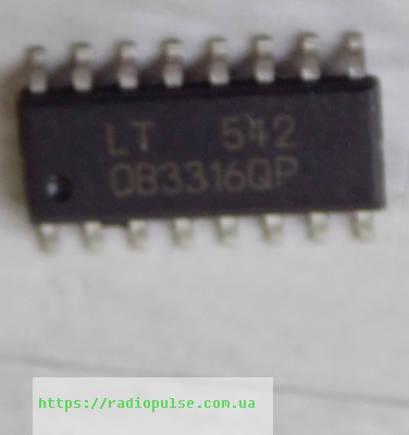 mikroshema-ob3316qp Мікросхема OB3316QP , so-16 - Зображення 1