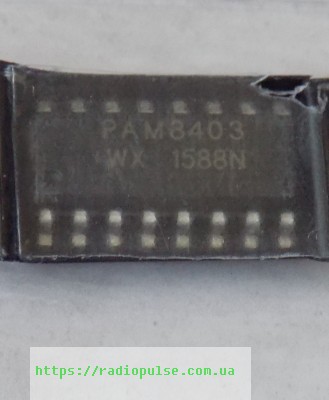 mikroshema-pam8403-so16 Мікросхема PAM8403 , so-16 - Зображення 1