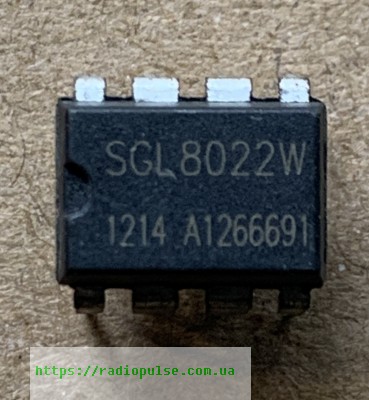 mikroshema-sgl8022w Мікросхема SGL8022W , DIP8 - Зображення 1