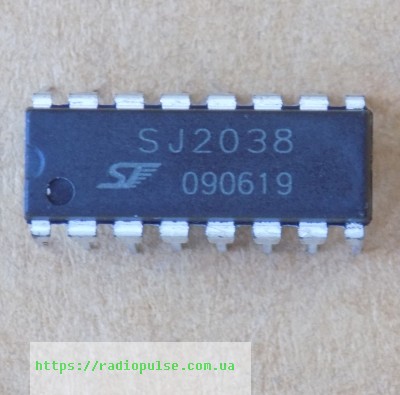 mikroshema-sj2038 Мікросхема SJ2038 ( CM2038A ) , DIP16 - Зображення 1