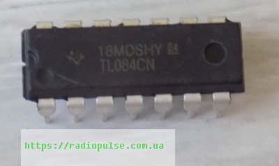mikroshema-tl084cn-tl084cp-dip14 Мікросхема TL084CN ( TL084CP ) , DIP14 - Зображення 1