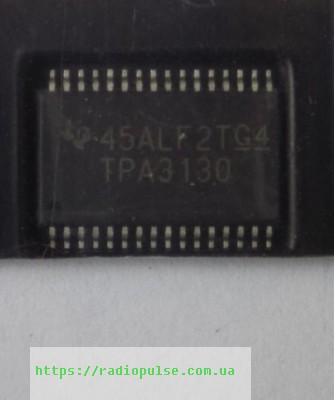 mikroshema-tpa3130-tpa3130d2-htssop32 Мікросхема TPA3130 ( TPA3130D2 ) , HTSSOP32 - Зображення 1