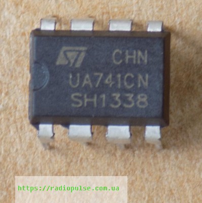 mikroshema-ua741cn Мікросхема LM741CN ( UA741CN ) , DIP8 - Зображення 1