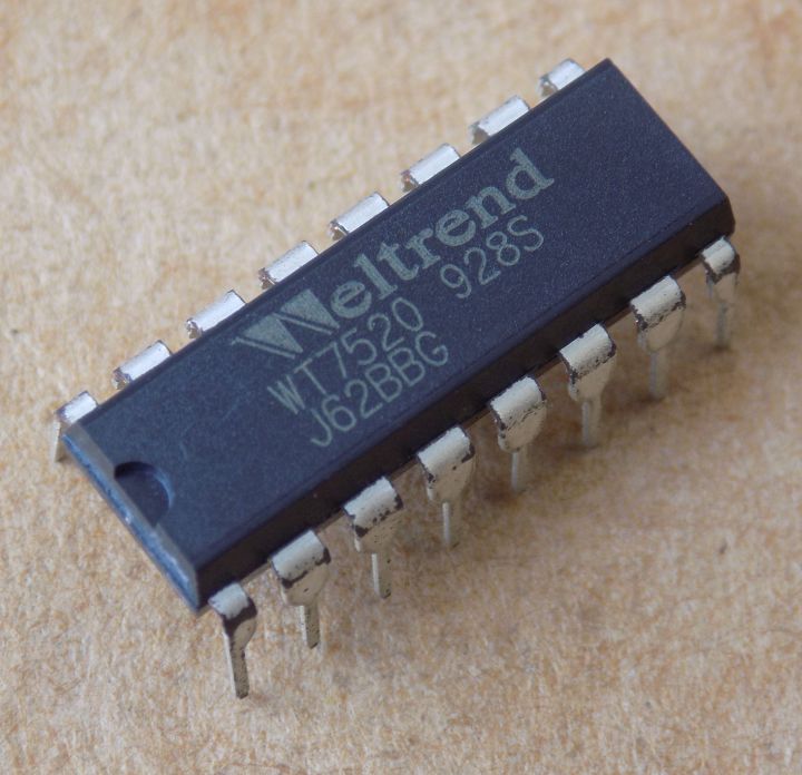 mikroshema-wt7520 Мікросхема WT7520 оригінал, DIP16 - Зображення 1