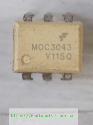 optron-moc3043-dip6 Оптрон MOC3043 , DIP6 - Зображення 1
