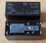Реле HF115F-012-1Z1A ( заміна для HF115F-012-1ZS1 , H1CA012V , HLS-14F1L-DC12V-C , JQX-14FB-12VDC-1CS , HK14F-DC12V-SHG )(12А/250VDC) обмотка на 12V , 1 група на перемикання , 28*12*15мм - Зображення 2