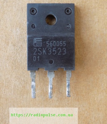 tranzistor-2sk3523 Транзистор 2SK3523 оригінал демонтаж(500V,25A), TO-3PF - Зображення 1