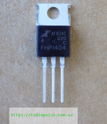 tranzistor-fhp1404 Транзистор FHP1404 оригінал(40V,180A) , TO220 - Зображення 1