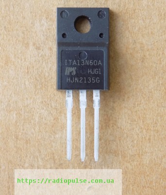 tranzistor-ita13n60a Транзистор ITA13N60A ( 13N60 ) оригінал, TO220F - Зображення 1