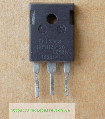 tranzistor-ixfh12n120 Транзистор IXFH12N120 ( IXTH12N120 , IXFH12N120P , 12N120 ) демонтаж, TO247(заміна для STW11NK100Z , W11NK100Z ) - Зображення 1