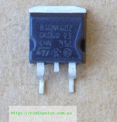 tranzistor-stb10nk60z-b10nk60z Транзистор STB10NK60Z ( B10NK60Z )(600V,10A) , D2PAK - Зображення 1