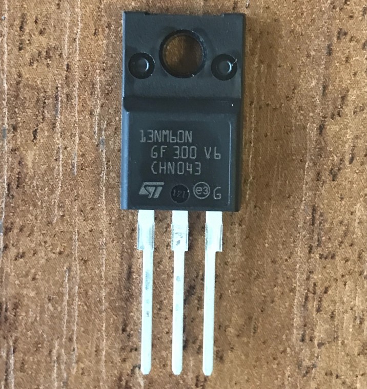 tranzistor-stf13nm60n-13nm60n-to220f Транзистор ST13NM60N ( STF13NM60N , 13NM60N ) оригінал, TO220F - Зображення 1