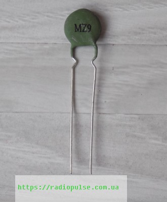 ptc-pozistor-mz9 Позистор MZ9 круглий , діаметр 9мм ( PTC-термістор , РТС-терморезистор ) R= 30-60 Om - Зображення 1