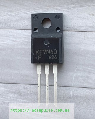 tranzistor-kf7n60f-original Транзистор KF7N60F ( KF7N60 ) оригінал , TO220F - Зображення 1