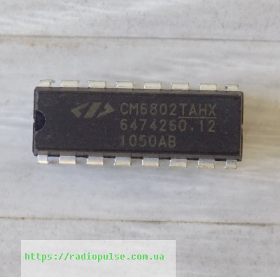 mikroshema-cm6802tahx Мікросхема CM6802TAHX ( CM6802 ) , DIP16 - Зображення 1