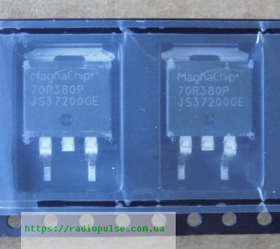 tranzistor-70r380p-mme70r380p Транзистор 70R380P ( MME70R380P , MME70R380PRH ) оригінал, D2PAK (750V,11A,0.38R) - Зображення 1
