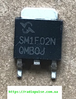 tranzistor-sm1f02n-orig Транзистор SM1F02N ( SM1F02NSU ) , DPAK оригінал - Зображення 1