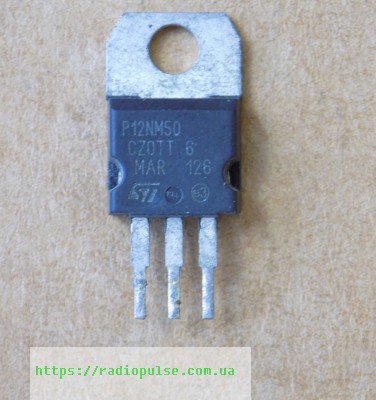 tranzistor-stp12nm50 Транзистор STP12NM50 ( P12NM50 ) оригінал демонтаж , TO-220 - Зображення 1