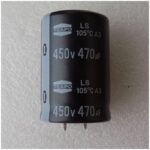 Електролітичний конденсатор 470uF 450V 105C ( 470мкФ 450В 105град , 470*450*105гр ) жорсткі виводи 30*45мм