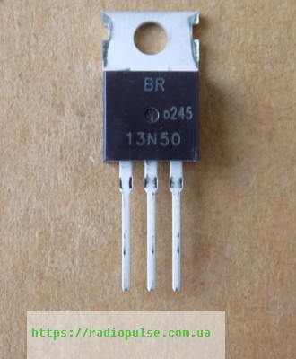 tranzistor-br13n50 Транзистор BR13N50 оригінал (заміна для SFP13N50C , SFP13N50 ), TO220 - Зображення 1