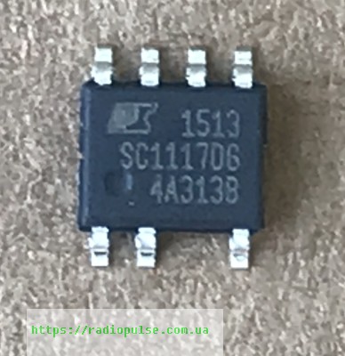 mikroshema-sc1117dg Мікросхема SC1117DG ( Заміна для MP368 ) , so-7 - Зображення 1