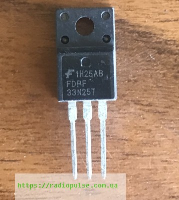 tranzistor-fdpf33n25t Транзистор FDPF33N25T , TO220F - Зображення 1