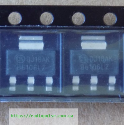 tranzistor-fdt86106lz Транзистор FDT86106LZ ( 86106LZ )(100V,3.2A) , sot223 - Зображення 1